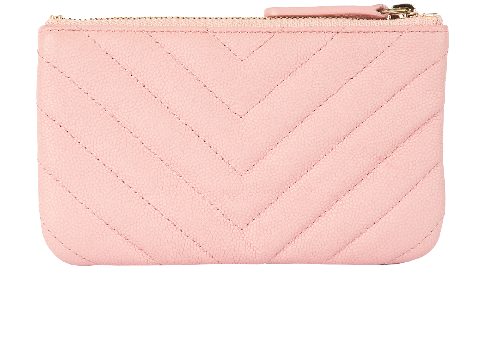 Chanel Chevron Purse, &pound;430, Accessories, Pink, Caviar Leather, Back view